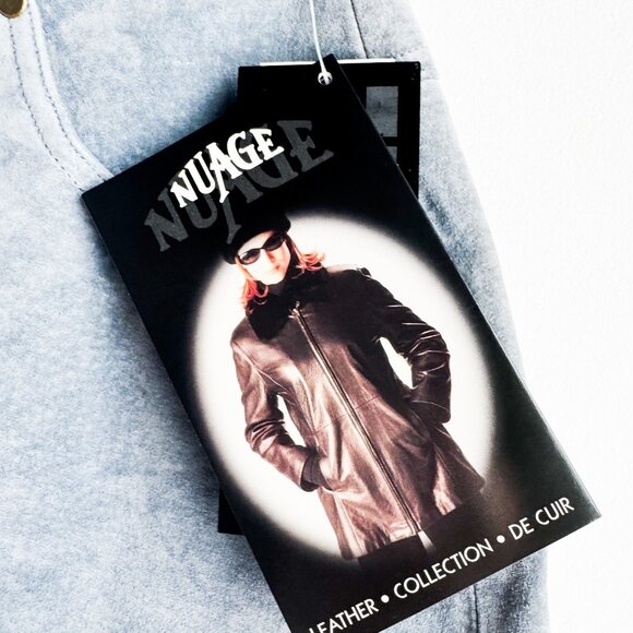 NuAge Blue Suede Straight Leg Pants 6 - Picture 3 of 6